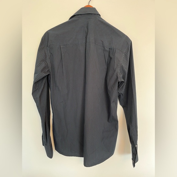 Selected Homme Men's Black Striped Shirt size medium - Picture 4 of 6